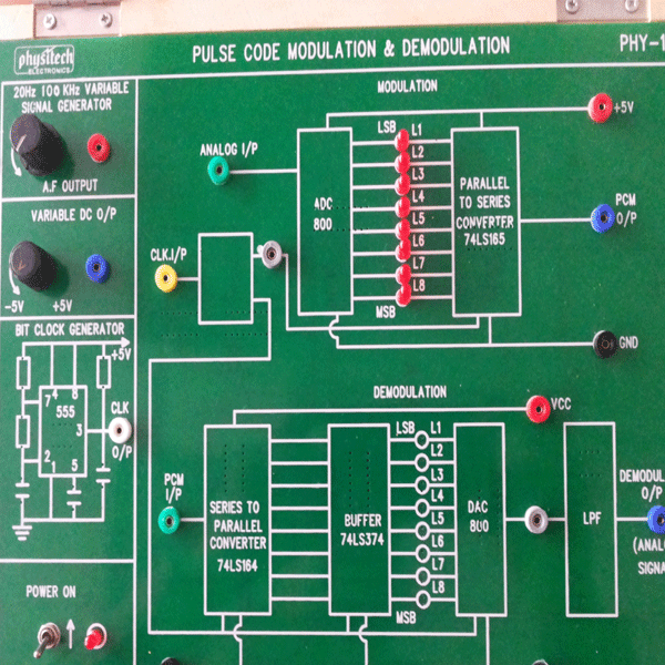 Pulse Code Mod/ Demod Trainer kit 